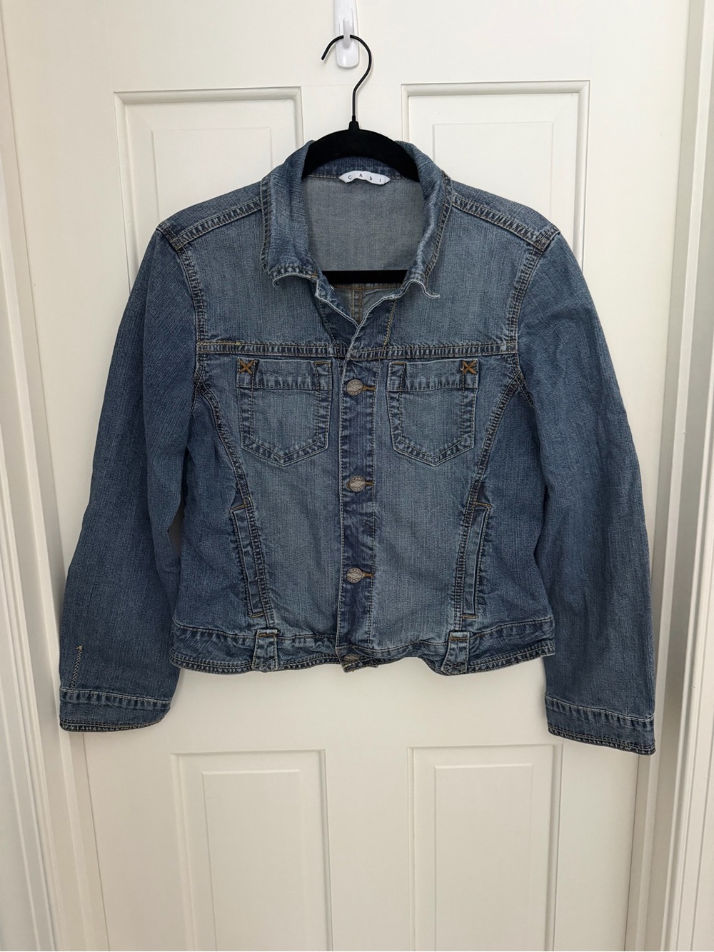 Cabi Classic Light Blue Denim Jacket - Women's